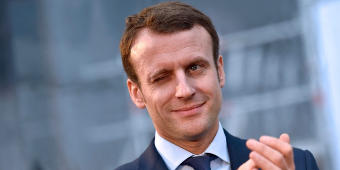 Le président de la république Française très heureux de la victoire de France2023