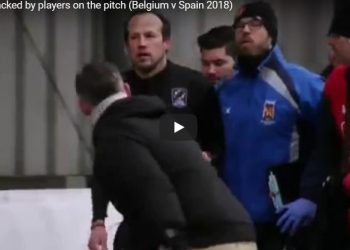 Vidéo: L’arbitre du match entre la Belgique et l’Espagne attaqué par des joueurs !