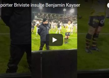 Vidéo: Un supporter du CA Brive insulte copieusement Benjamin Kayser