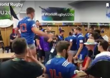 Vidéo Insolite : U20 – Louis Carbonel lance un Pilou-Pilou dans le vestiaire !