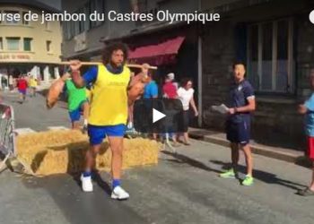 La préparation physique insolite du Castres Olympique… avec des jambons !
