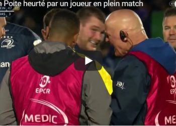 Vidéo: Quand Romain Poite se fait violemment heurter et quitte la pelouse