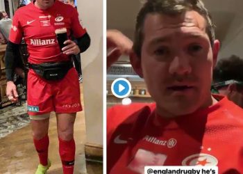 INSOLITE – Alex Goode toujours en tenue complète des Saracens 24h après sa victoire Européenne
