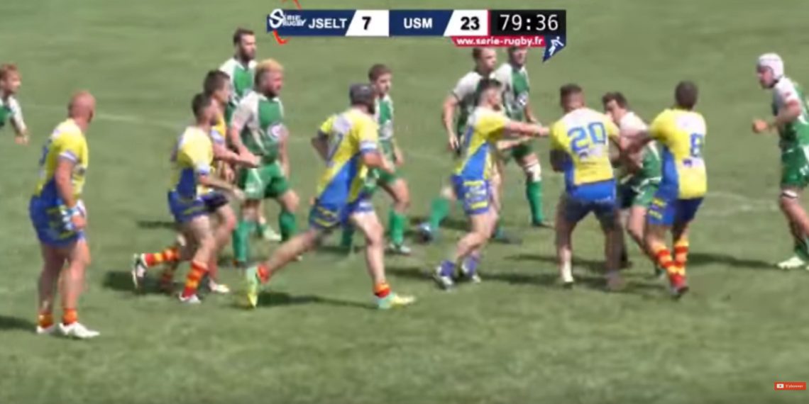 VIDEO – Enorme bagarre en finale Excellence B entre JSET et l’USM, les gendarmes interviennent !