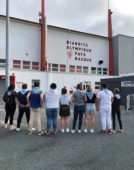 Une dizaine de supporters Bayonnais chambre rudement le Biarritz Olympique