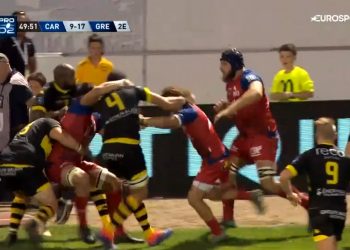 VIDEO – Enorme bagarre générale entre Carcassonne et Grenoble !