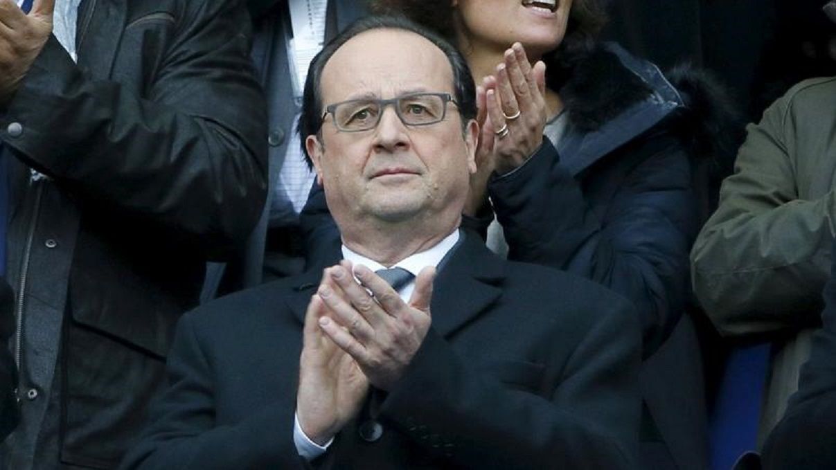 François Hollande exprime sa joie de revoir des supporters Brivistes dans les tribunes