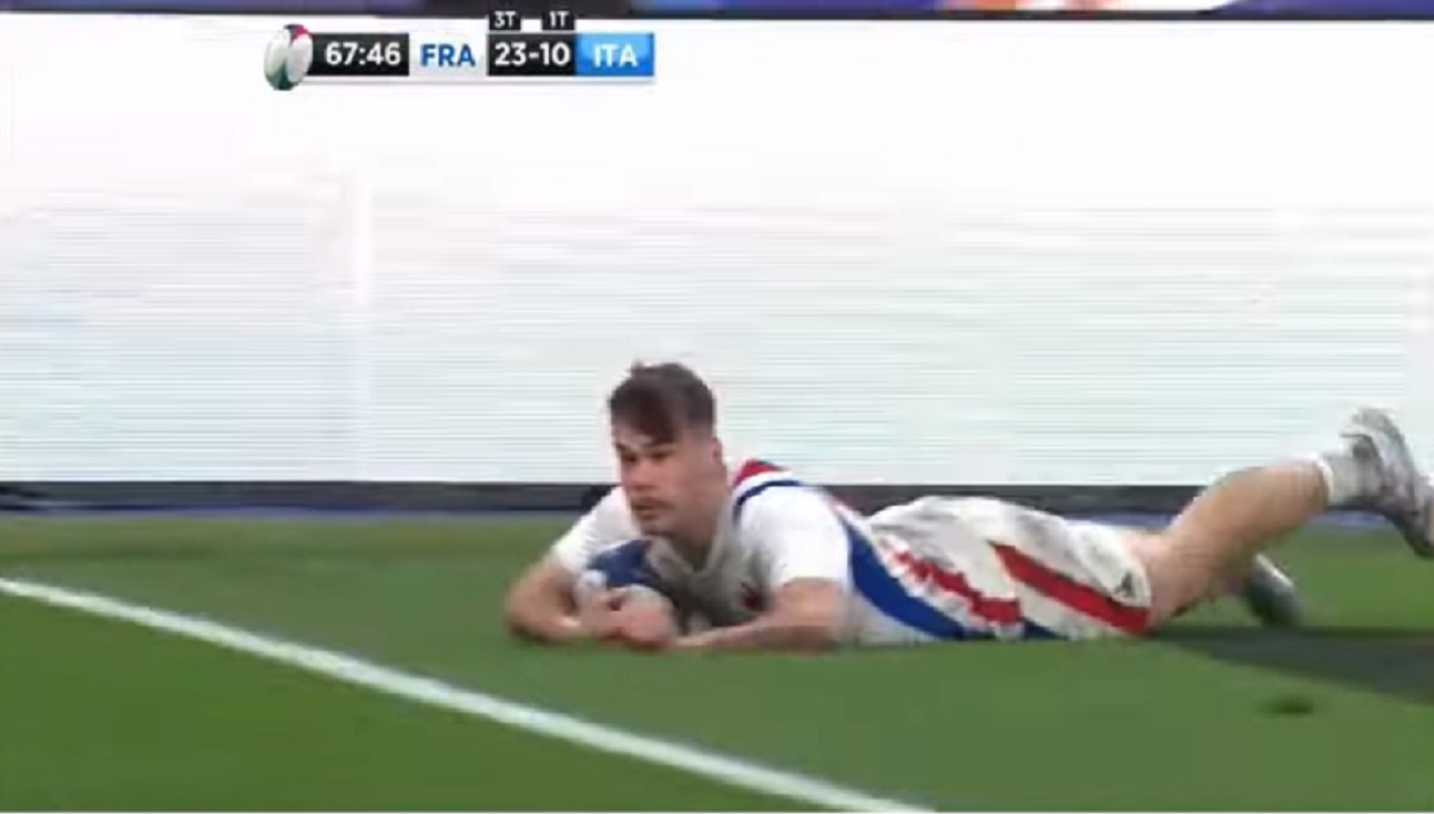 VIDEO : L’essai du bonus offensif inscrit par Damian Penaud